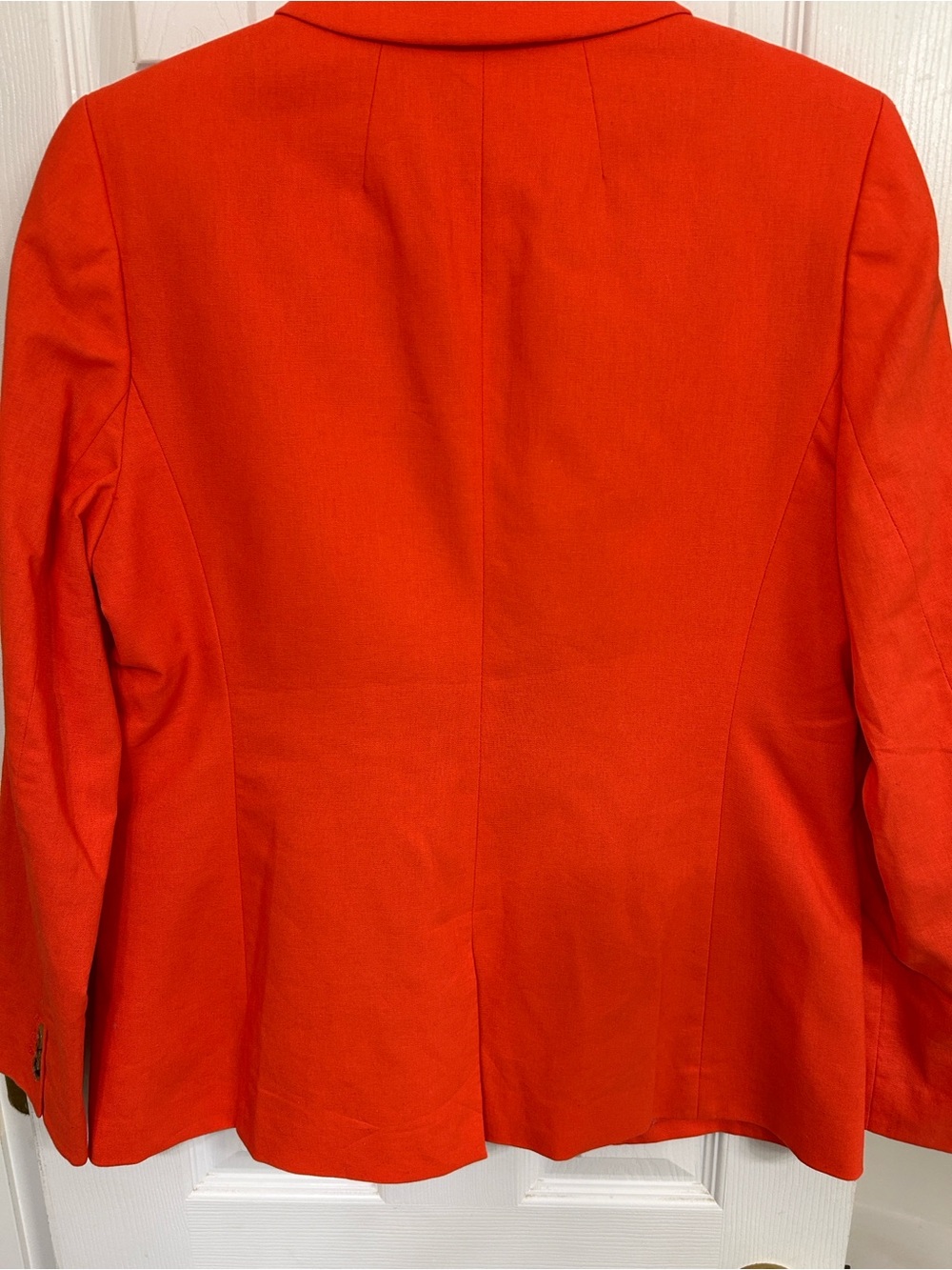 J. Crew Bright Orange Single-Button Linen Blazer - Picture 2 of 8